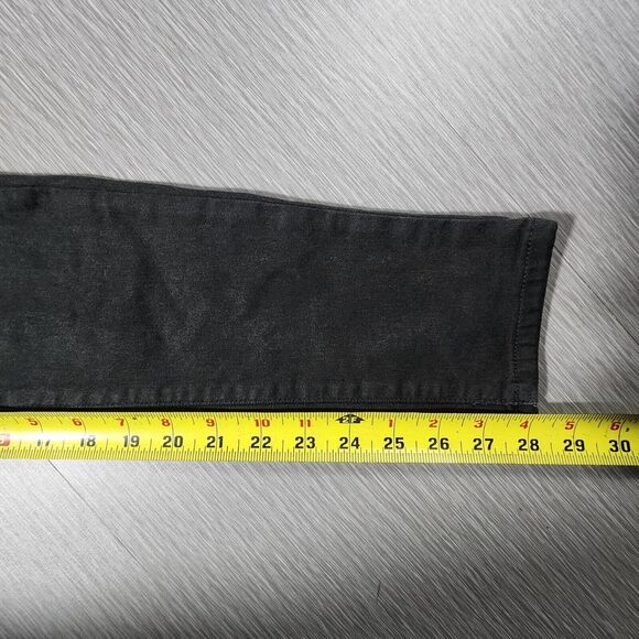 American Eagle Womens Mid-Rise Jegging Black Denim Jeans Distressed Size 4 - Picture 11 of 12